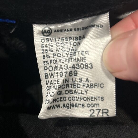 AG Adriano Goldschmied Pants Womens 27 Velvet Isabelle High Rise Straight Crop - Picture 6 of 10